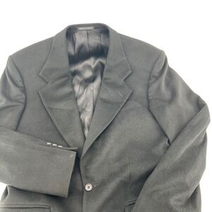 Amherst & Brock Made in USA Black Camelhair Blazer Today's Man 38R